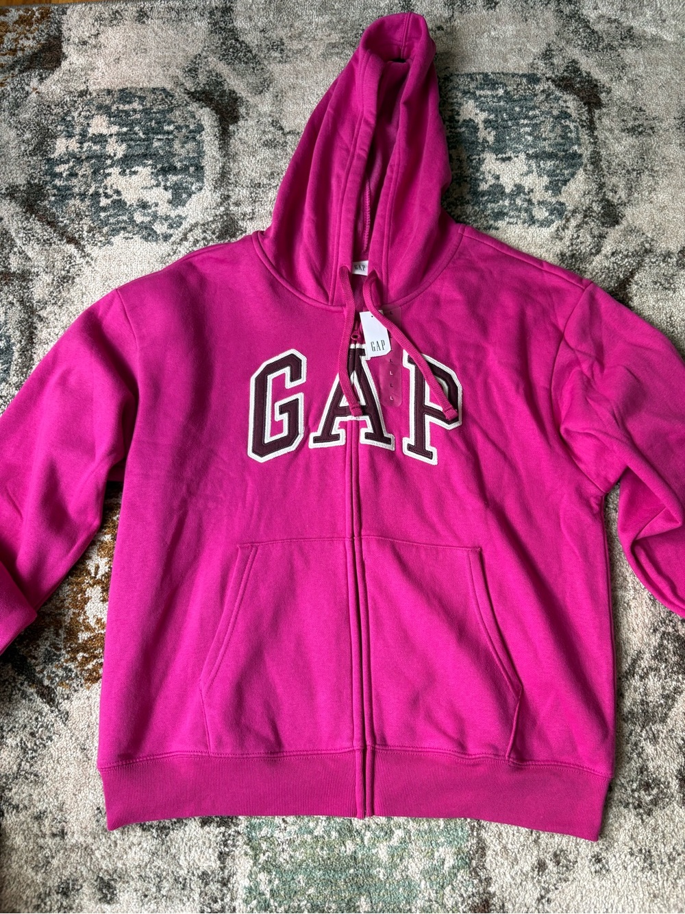 GAP Hot Pink Fuchsia Full-Zip Hoodie